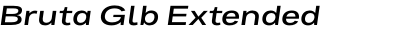 Bruta Glb Extended Semi Bold Italic